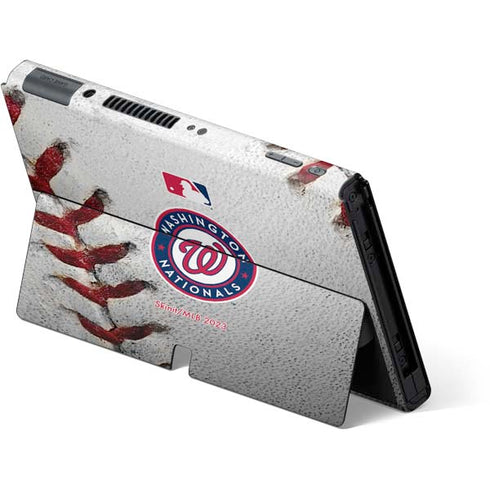 MLB Washington Nationals Game Ball Nintendo Switch OLED (2021) Skin