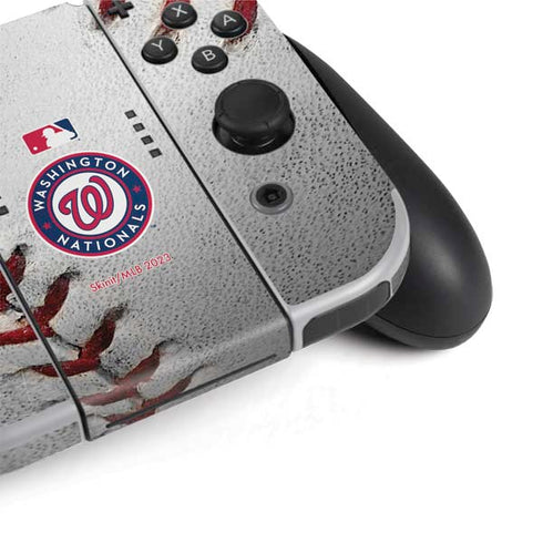 MLB Washington Nationals Game Ball Nintendo Switch OLED (2021) Skin