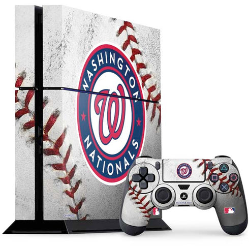 MLB Washington Nationals Game Ball PS4 Console and Controller Bundle Skin