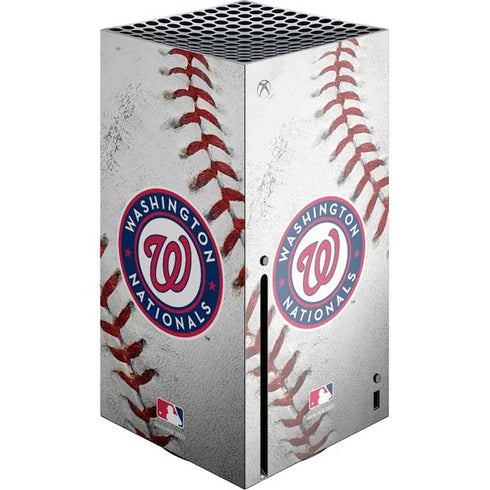 MLB Washington Nationals Game Ball Xbox Series X Console Skin