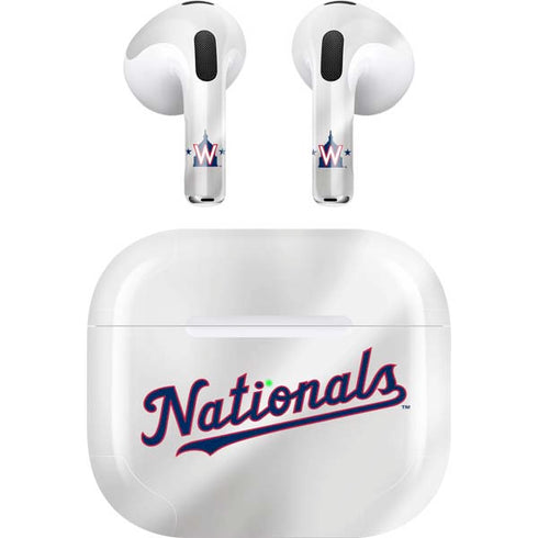 MLB Washington Nationals Home Jersey Apple AirPods (3rd Gen 2021) Skin