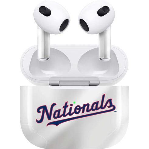 MLB Washington Nationals Home Jersey Apple AirPods (3rd Gen 2021) Skin