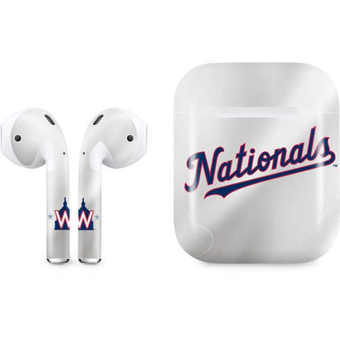 MLB Washington Nationals Home Jersey Apple AirPods Skin
