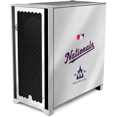 MLB Washington Nationals Home Jersey Corsair 4000D Tempered Glass Mid-Tower ATX Case Skin