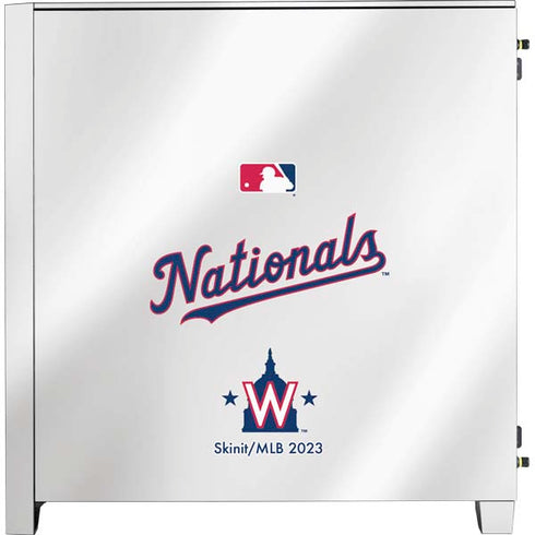 MLB Washington Nationals Home Jersey Corsair 4000D Tempered Glass Mid-Tower ATX Case Skin