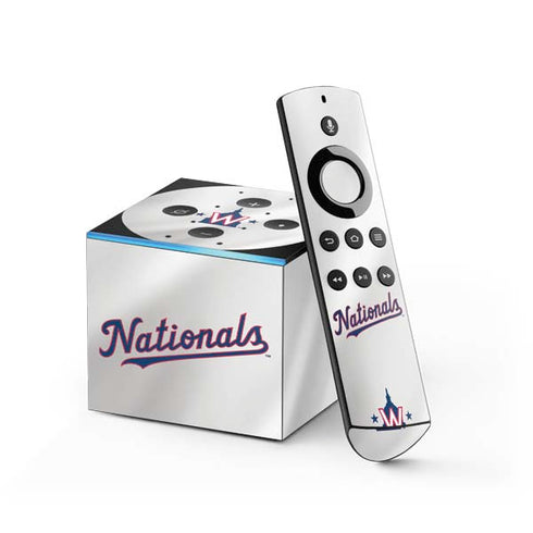 MLB Washington Nationals Home Jersey Fire TV Cube Skin