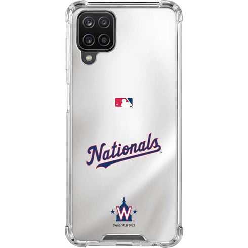 MLB Washington Nationals Home Jersey Galaxy A12 Clear Case