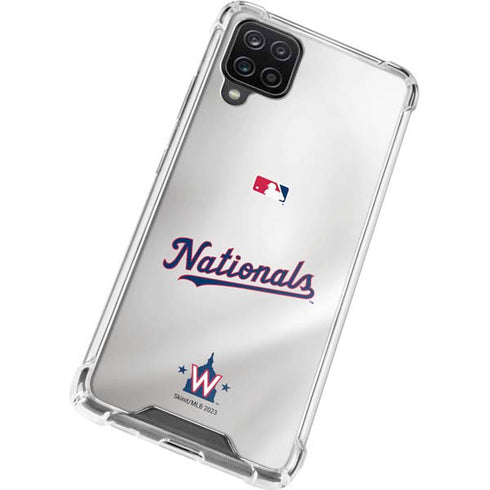 MLB Washington Nationals Home Jersey Galaxy A12 Clear Case