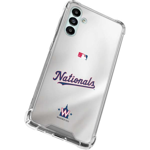 MLB Washington Nationals Home Jersey Galaxy A13 5G Clear Case