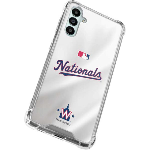 MLB Washington Nationals Home Jersey Galaxy A15 5G Clear Case