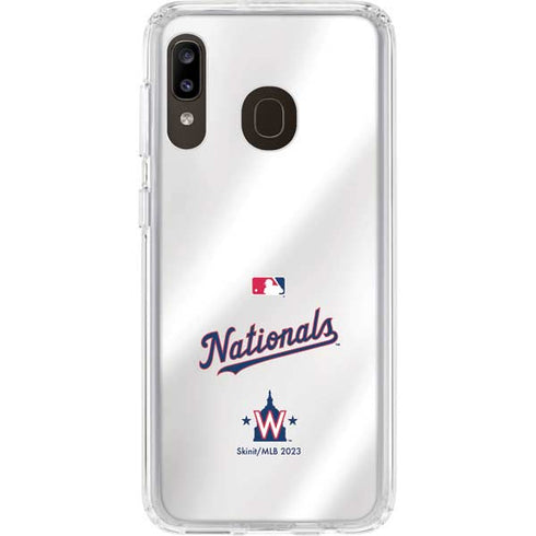 MLB Washington Nationals Home Jersey Galaxy A20 Clear Case