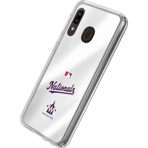 MLB Washington Nationals Home Jersey Galaxy A20 Clear Case