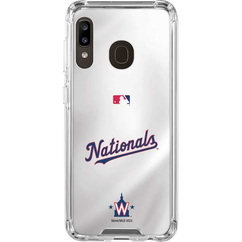 MLB Washington Nationals Home Jersey Galaxy A30 Clear Case