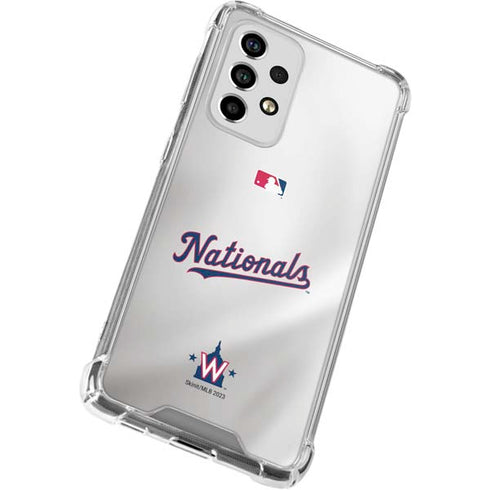 MLB Washington Nationals Home Jersey Galaxy A33 5G Clear Case