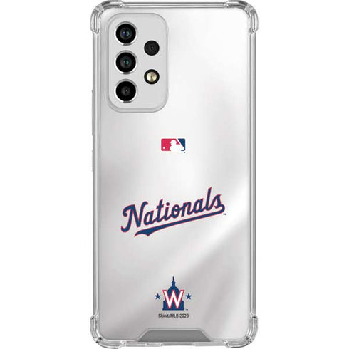 MLB Washington Nationals Home Jersey Galaxy A53 5G Clear Case