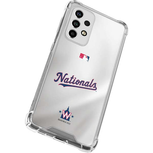 MLB Washington Nationals Home Jersey Galaxy A53 5G Clear Case
