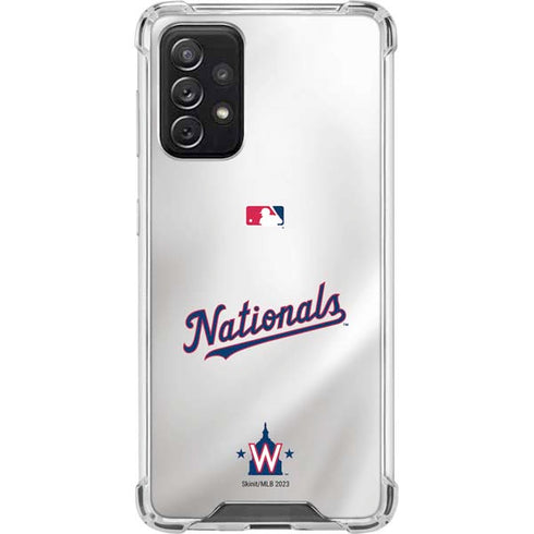 MLB Washington Nationals Home Jersey Galaxy A72 5G Clear Case