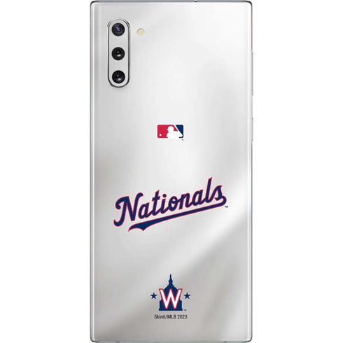 MLB Washington Nationals Home Jersey Galaxy Note 10 Skin