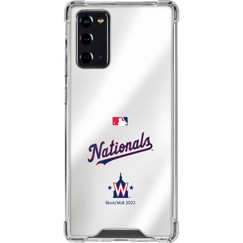 MLB Washington Nationals Home Jersey Galaxy Note20 5G Clear Case