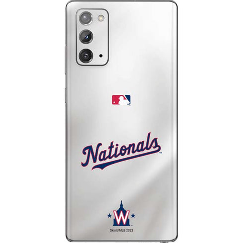 MLB Washington Nationals Home Jersey Galaxy Note20 5G Skin