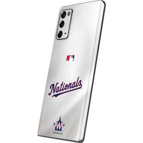 MLB Washington Nationals Home Jersey Galaxy Note20 5G Skin