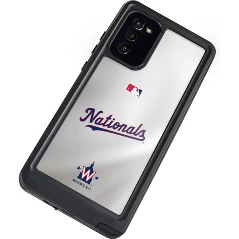 MLB Washington Nationals Home Jersey Galaxy Note20 5G Waterproof Case