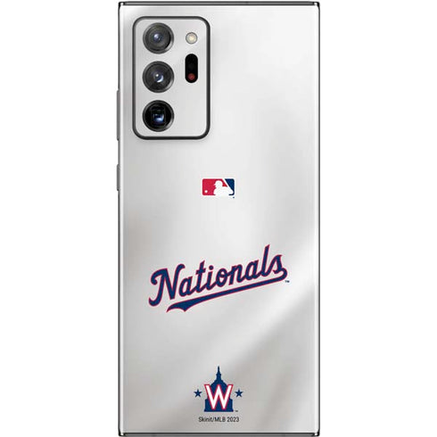 MLB Washington Nationals Home Jersey Galaxy Note20 Ultra 5G Skin