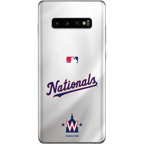 MLB Washington Nationals Home Jersey Galaxy S10 Plus Skin