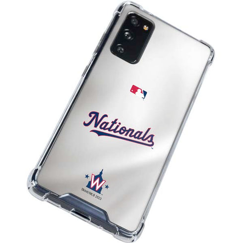 MLB Washington Nationals Home Jersey Galaxy S20 FE Clear Case