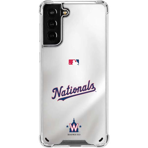 MLB Washington Nationals Home Jersey Galaxy S21 Plus 5G Clear Case