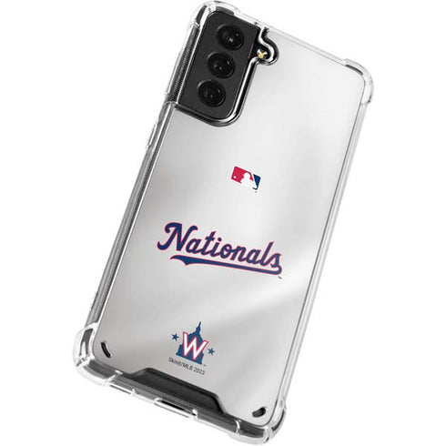 MLB Washington Nationals Home Jersey Galaxy S21 Plus 5G Clear Case
