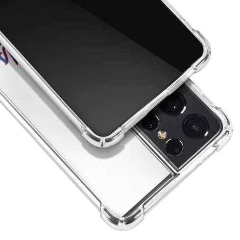 MLB Washington Nationals Home Jersey Galaxy S21 Ultra 5G Clear Case
