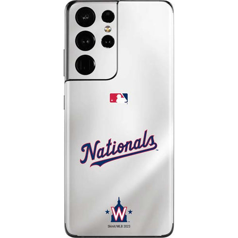 MLB Washington Nationals Home Jersey Galaxy S21 Ultra 5G Skin