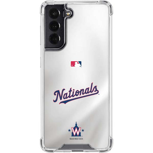 MLB Washington Nationals Home Jersey Galaxy S22 Clear Case