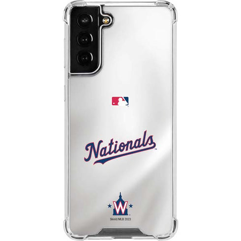 MLB Washington Nationals Home Jersey Galaxy S22 Plus Clear Case