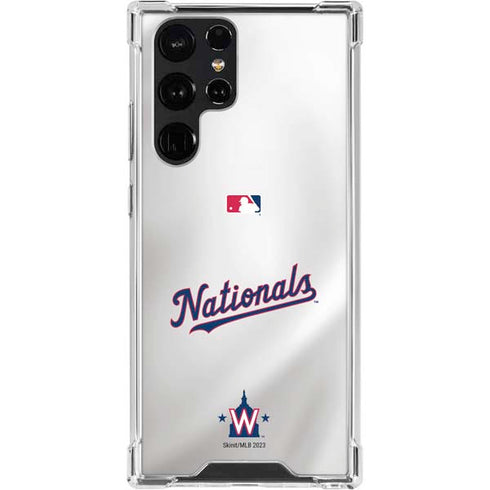 MLB Washington Nationals Home Jersey Galaxy S22 Ultra Clear Case