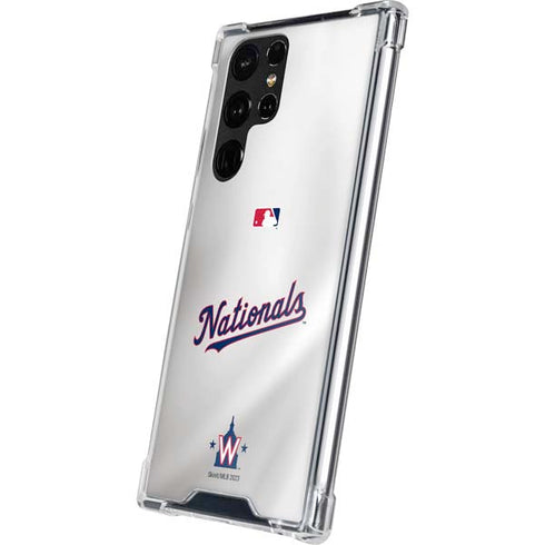 MLB Washington Nationals Home Jersey Galaxy S22 Ultra Clear Case