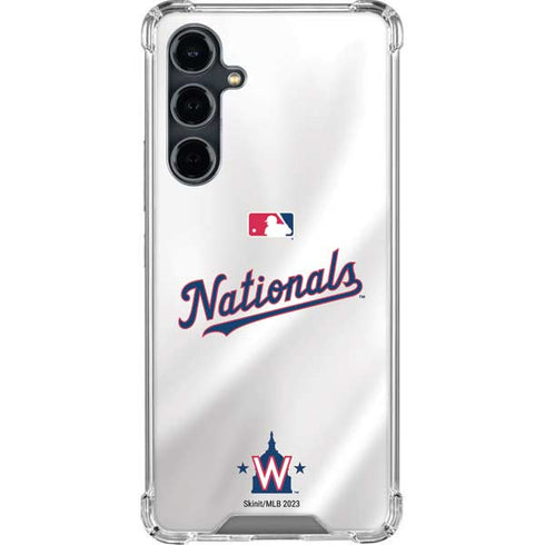 MLB Washington Nationals Home Jersey Galaxy S23 FE Clear Case