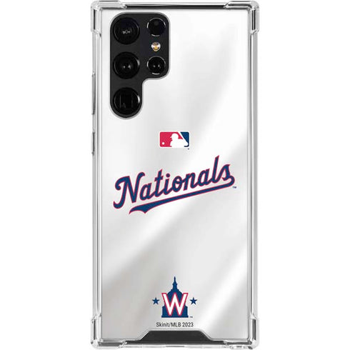 MLB Washington Nationals Home Jersey Galaxy S24 Ultra Clear Case