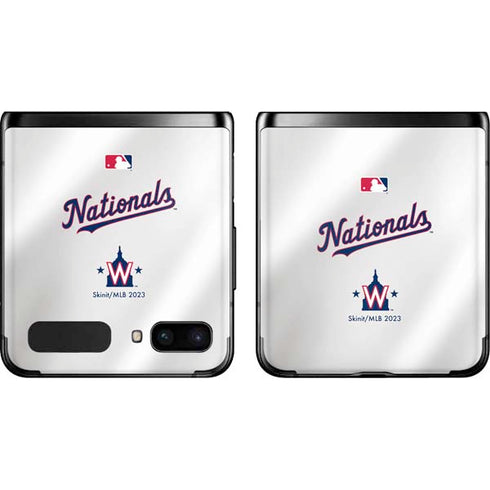 MLB Washington Nationals Home Jersey Galaxy Z Flip Skin