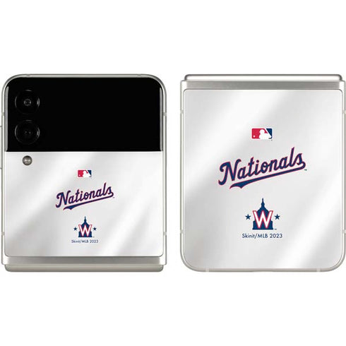 MLB Washington Nationals Home Jersey Galaxy Z Flip3 5G Skin