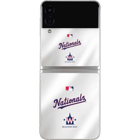 MLB Washington Nationals Home Jersey Galaxy Z Flip3 5G Skin