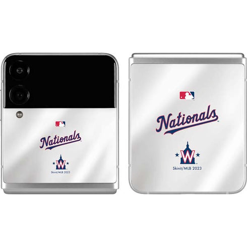 MLB Washington Nationals Home Jersey Galaxy Z Flip4 5G Skin
