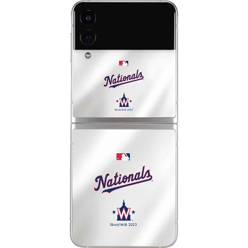 MLB Washington Nationals Home Jersey Galaxy Z Flip4 5G Skin