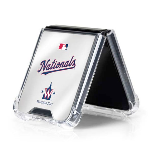 MLB Washington Nationals Home Jersey Galaxy Z Flip5 5G Clear Case