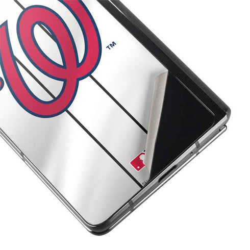 MLB Washington Nationals Home Jersey Galaxy Z Fold2 5G Skin