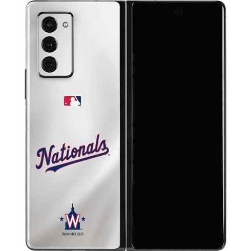 MLB Washington Nationals Home Jersey Galaxy Z Fold2 5G Skin
