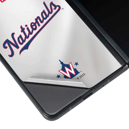 MLB Washington Nationals Home Jersey Galaxy Z Fold4 5G Skin