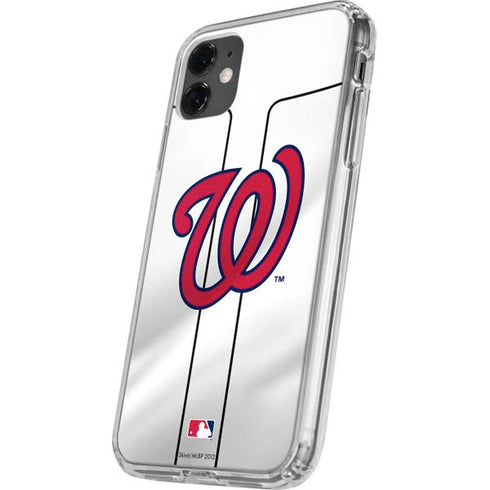 MLB Washington Nationals Home Jersey iPhone 11 Clear Case