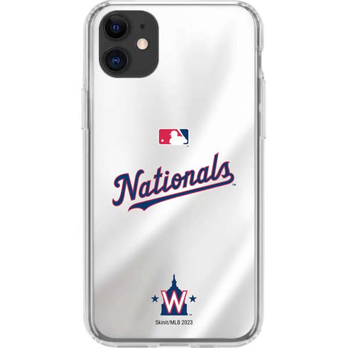 MLB Washington Nationals Home Jersey iPhone 11 Clear Case